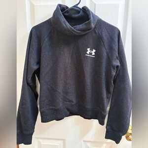 Under Armour Women's Speckled Black Cowl Neck Sweater